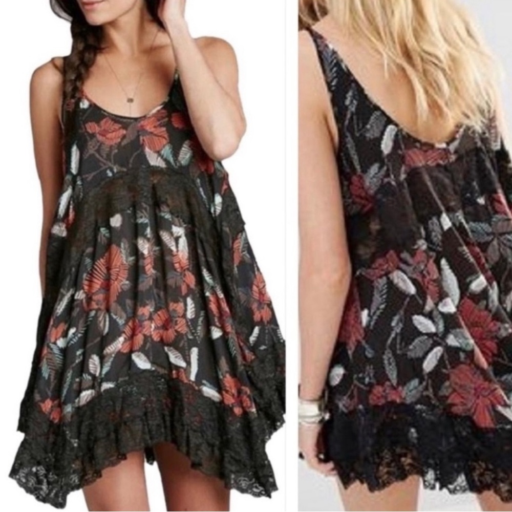 Intimately Free People Floral Lace Trim Dress/Tunic